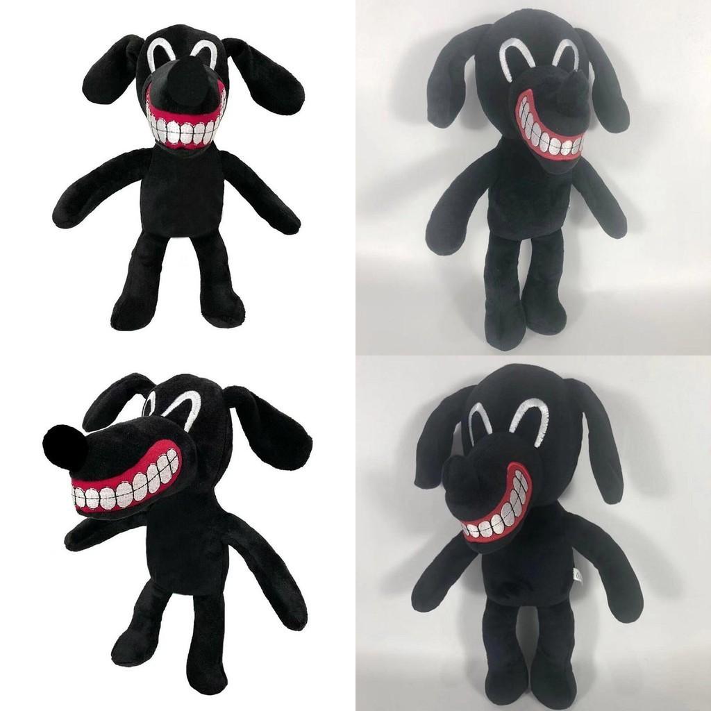 Soft And Cuddly Cartoon Siren Head Horror Black Dog Plush Doll Perfect Xmas Gift