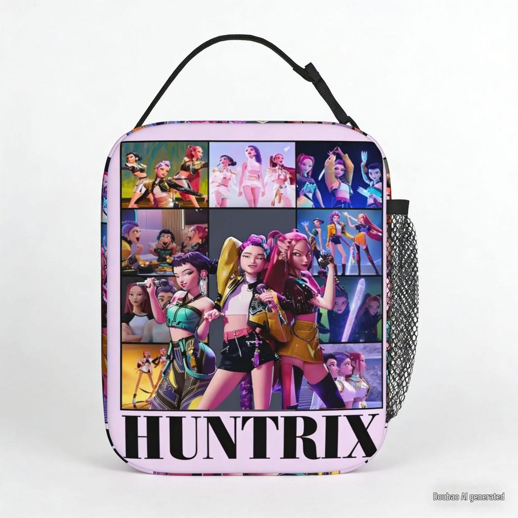 Demon Slayer Kpop Student Ice Pack: Large Capacity Wear-Resistant Picnic Bag