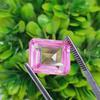 Natural Pink Tourmaline 13 Ct Emerald Shape Certified Loose Gemstone I828
