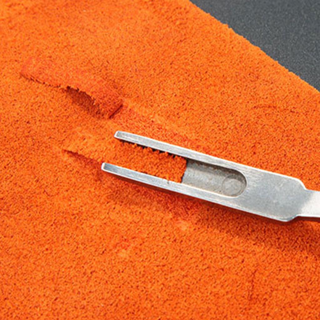 Stainless Steel Leather Shaver Edge Scraper Professional Leather Edger for Leather DIY