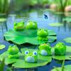 10-100PC Mini Resin Frogs Green Tiny Frogs Figurines Miniature Home Décor Fairy Garden Decor Dollhouse Birthday Party Favor Gift