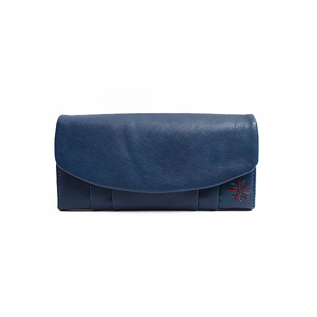 

Sybilla Lana Long Wallet 5471172 Flap Cover with Coin Purse Leather Genuine Leather [Sybilla] (Blue) синій