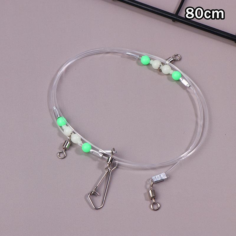 Angelzubehör Wirbel Nachtleuchtende Perlen Stifte Röhrchen Verbinder Angelwirbel 1 oder 2 Haken für Angelschnur und Gewicht