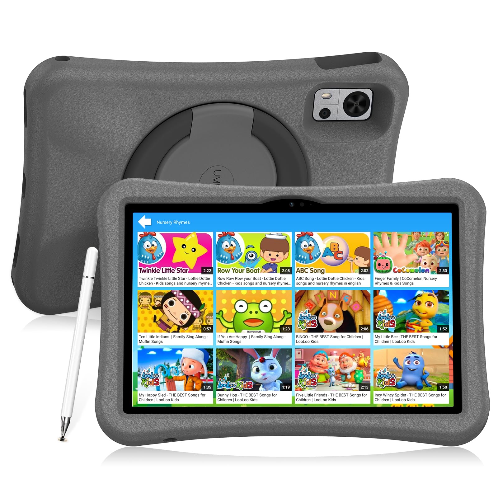 

Kids Park UMIDIGI G5 Tab Android Face Stylus Case Gray Kids Tablet, 10.1-inch, Time-Limited, Kids, 8+128GB Tablet, 8-Core, SIM-Free, 6000mAh, Type-C сірий колір