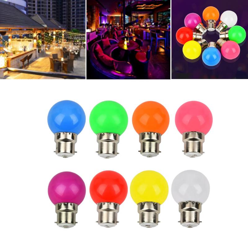 Bulbs Colorful Led B22 Mini Globe Pc Shell 2w Lighting Party Bulb Decorative