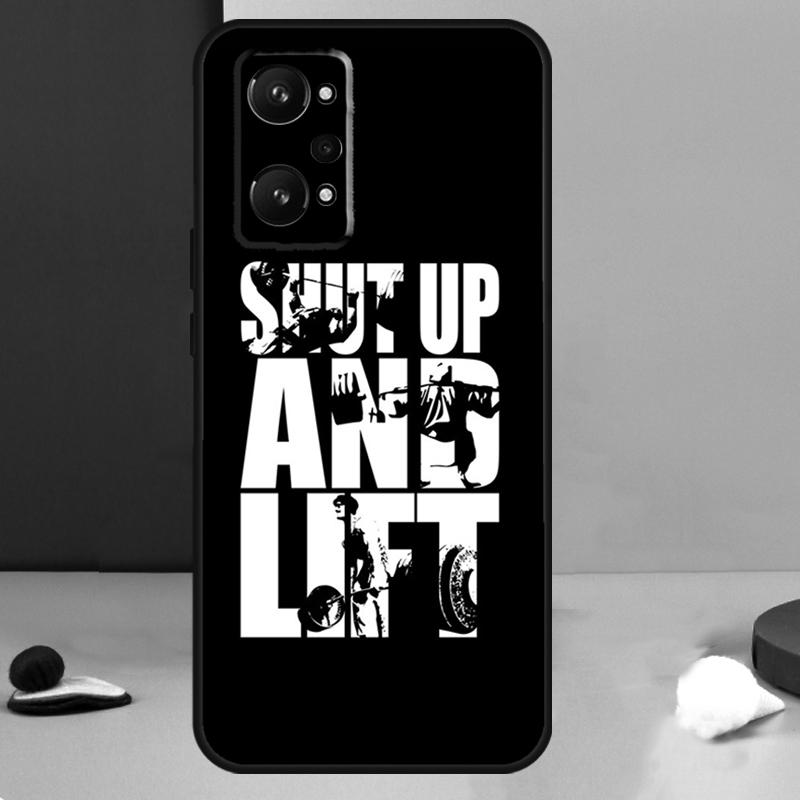 Bodybuilding Gym Fitness For OPPO Realme C33 C55 C35 C31 C30 C21Y C25 C11 C15 GT Neo 5 3T 2T 8 9 10 11 Pro Plus Case