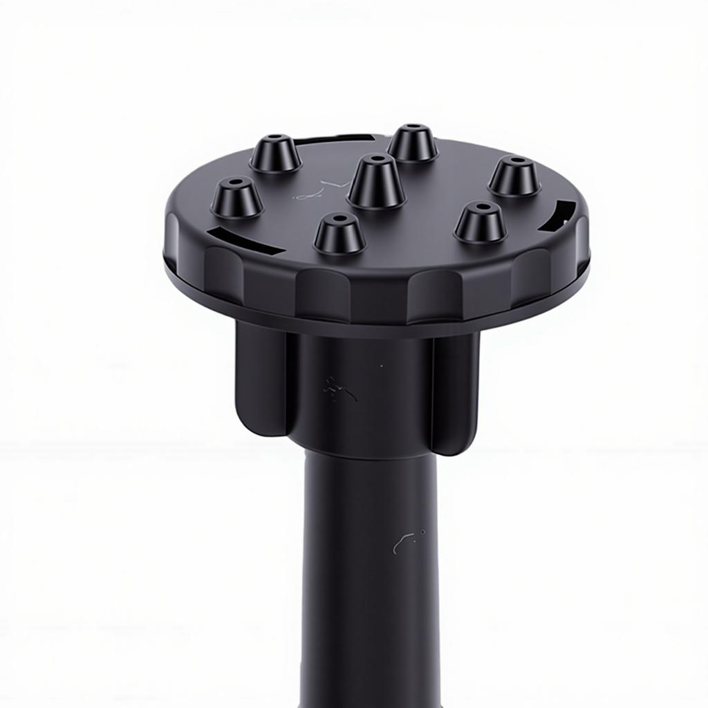 Solar Square Fountain Quiet Weather Proof 2W Solar Fountain Pump with Separate Solar Panel Extension Cord 5 Nozzles for