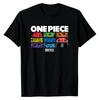 One Piece Straw Hat Pirates TShirt Character Collection Graphic Print Cotton Crew Neck Oversized Casual Street Fashion Tops
