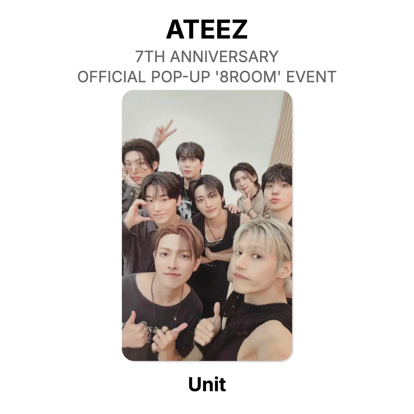 ATEEZ Unit 7TH ANNIVERSARY OFFICIAL POP-UP 8ROOM EVENT Official Photocard Unit