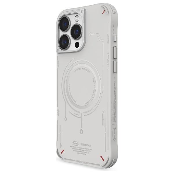 Skinarma Etui Mecha Iphone 16 Pro Max    6.9 Magnetic Charging Jasno Szary/Light Grey