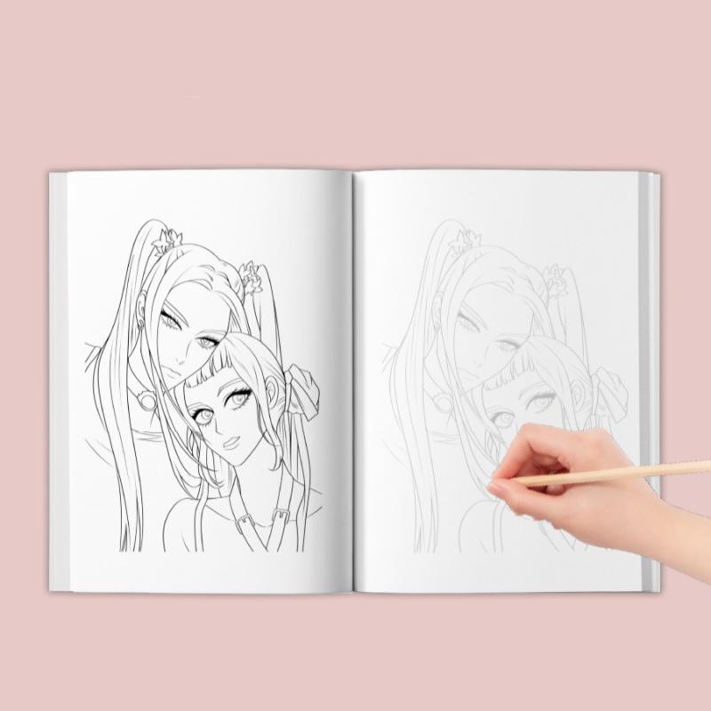 1/3 Adet Kpop Şeytan Avcıları Rahat Boyama Kitapları Çocuk Çizim Sanat Malzemeleri Huntrix Rumi Mira Zoey Resim Kitabı Hediyeler