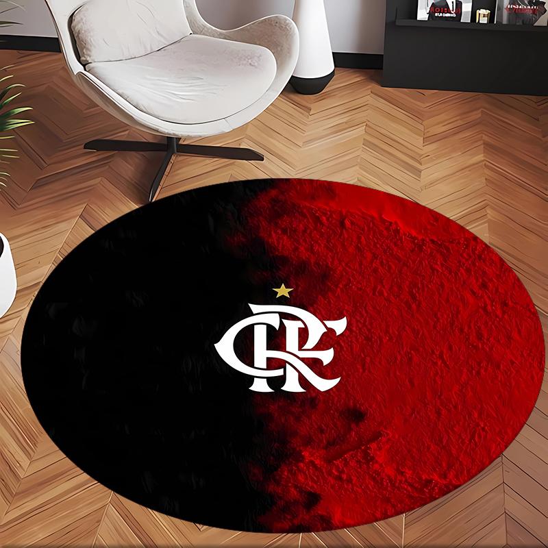 Flamengo (1) Ofis için Yuvarlak Halı Ofis, Yatak Odası, Oturma Odası ve Ev Alanı için Dekoratif Yer Halısı