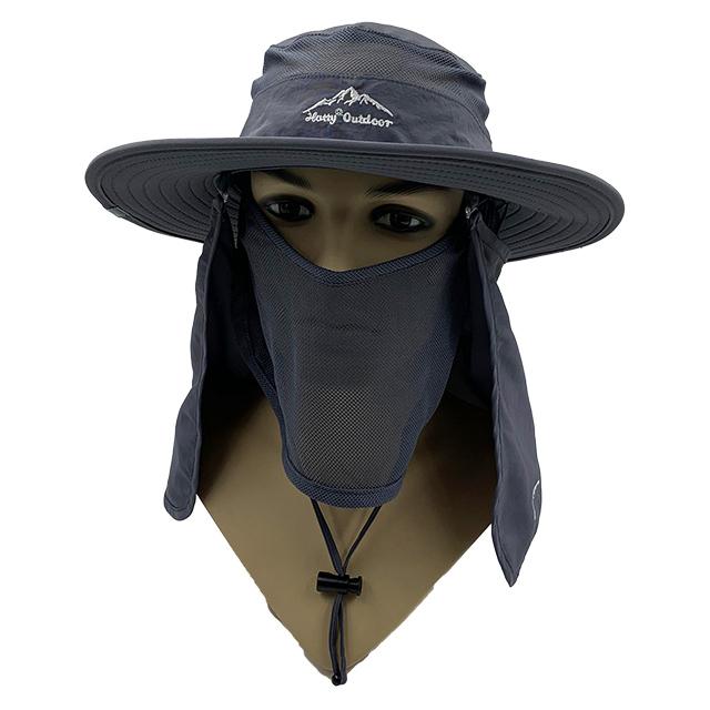 UV Protection Bucket Hat with Neck Flap for Unisex Outdoor Activities