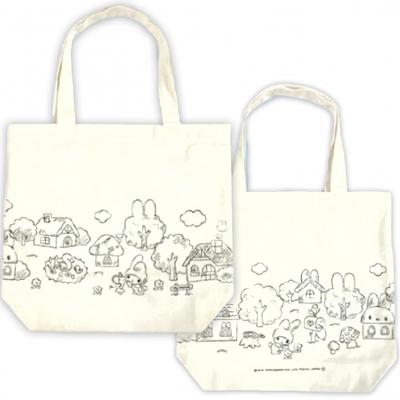 Sanrio Tote Bag Cotton Canvas Gusset Large Capacity BackFront Pattern Different Cute Character My Melody
