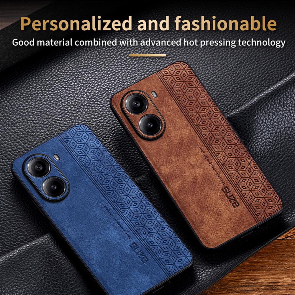 AZNS For Xiaomi Poco X7 Pro 5G/Redmi Turbo 4 5G Case Protective PU Leather Covered TPU Phone Shell