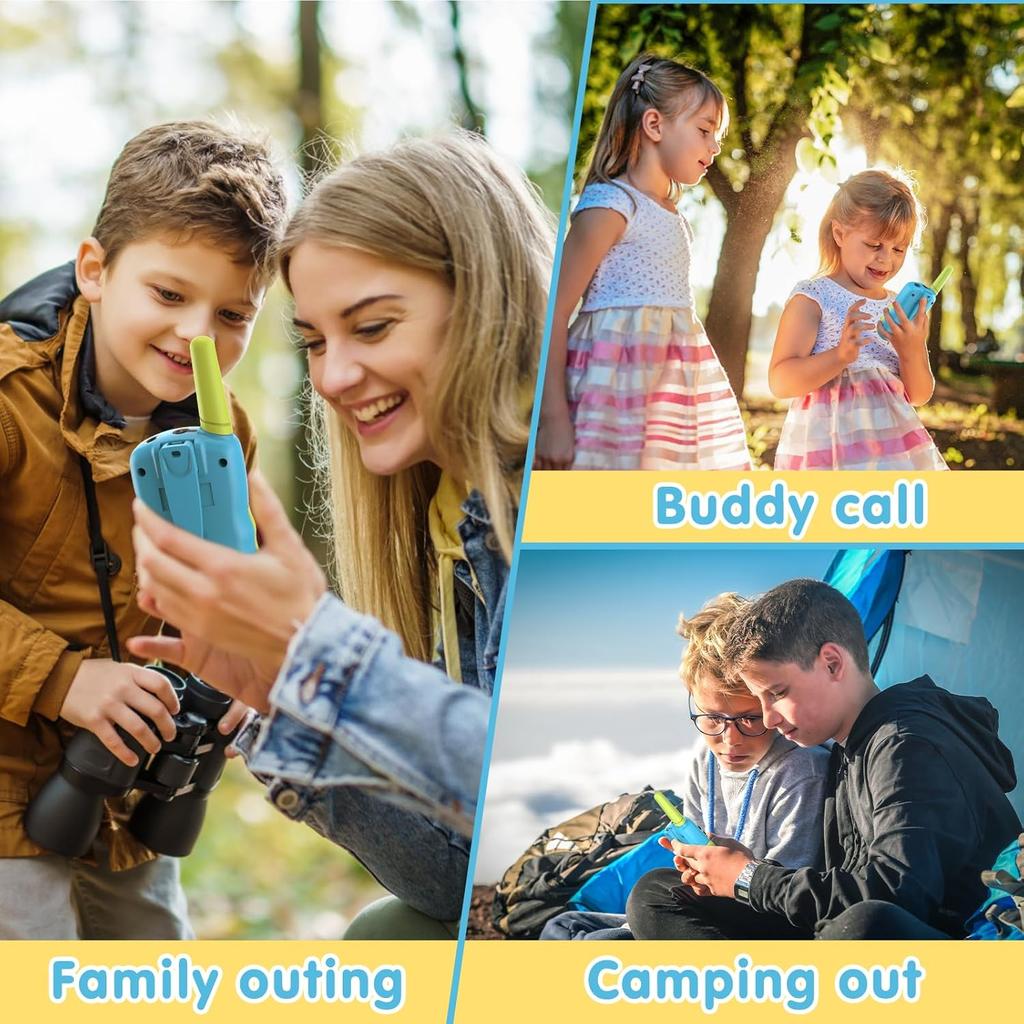 2PCS Selieve Toys for Kid,Walkie Talkies for Kids 22 Channels 2 Way Radio Toy with Backlit LCD Flashlight, 3 Miles Range for Outside, Camping, Hiking