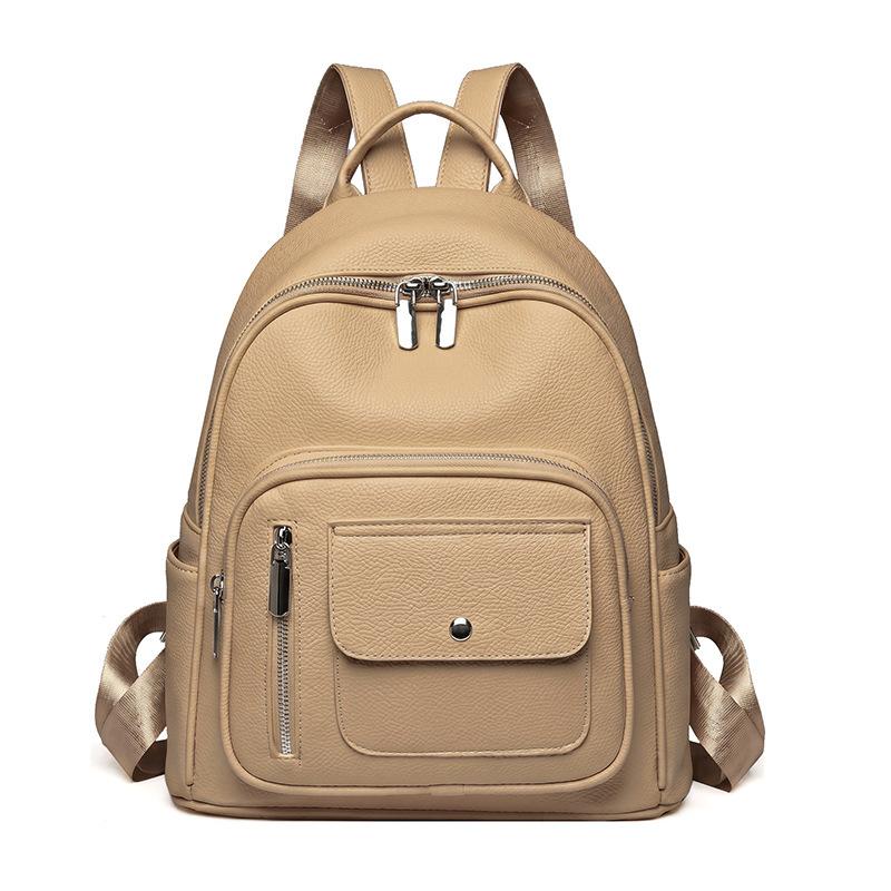 Schoolbag1011 New PU Large Capacity Casual Backpack Fashion Going Out Women's Backpack Student Bag