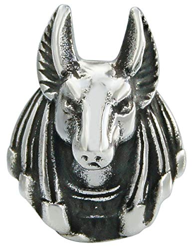 

pi0513 Silver Accessories Single Ear Earrings Anubis Egyptian Sold for Single Ear [Brand Name 2PIECES] Men s