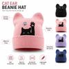 Stretchable Winter Knit Hat Knit Pullover Hat New Cat Ear Beanie Hat  Spring Autumn Winter