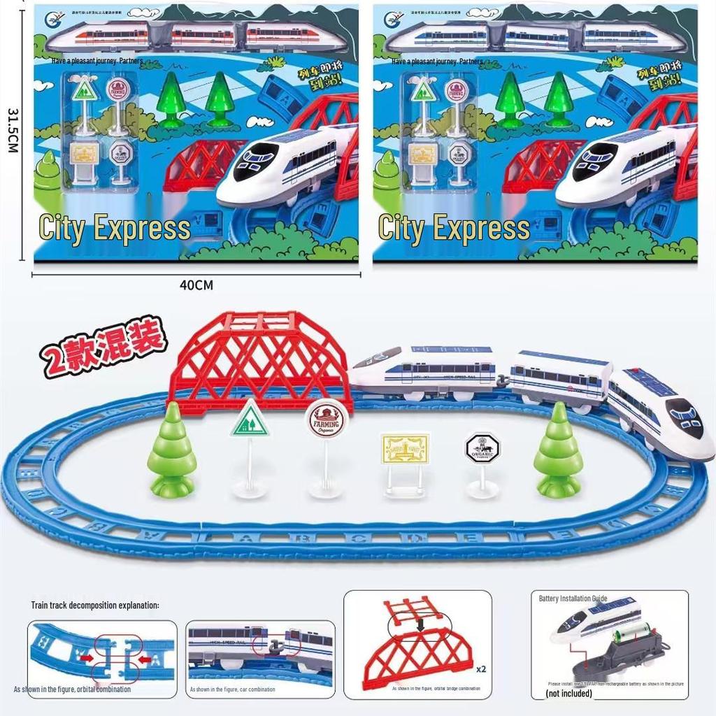 Electric Music Train Set: Storytelling Steam Train Toy