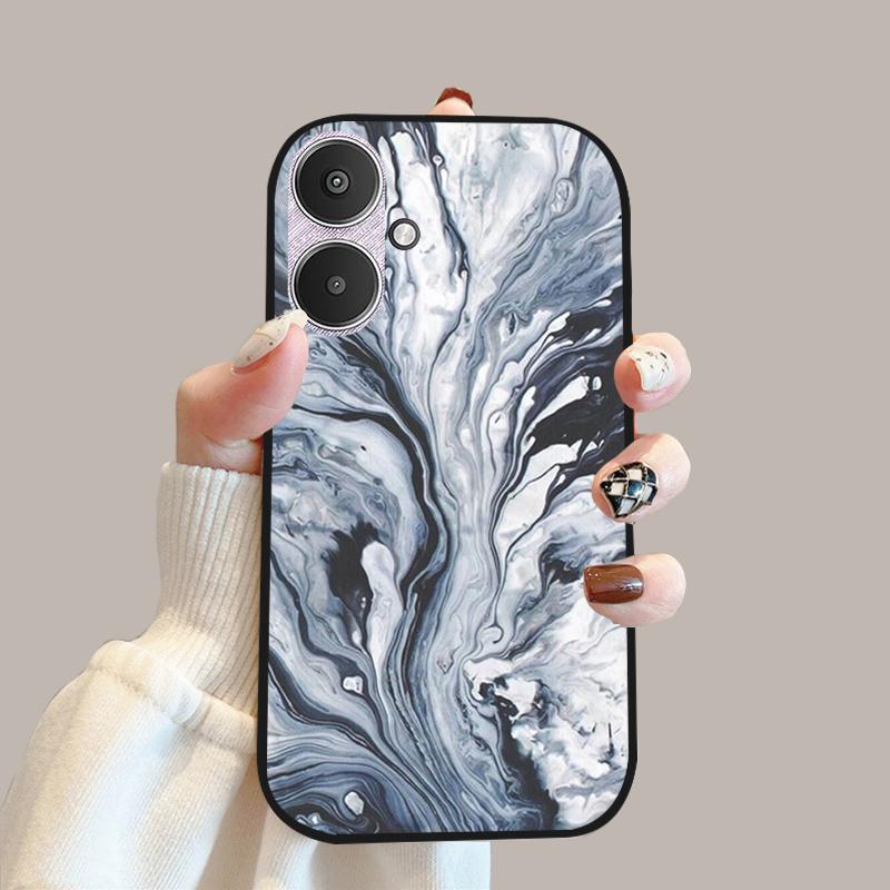 For Xiaomi Poco M6 5G Case 23128PC33I Silicone TPU Soft Phone Cover Cases For Redmi 13C 13R 5G Fashion Protective Fundas Shells