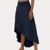 Chic Summer Women's Irregular Drape A-line Long Skirt - European & American Fashion