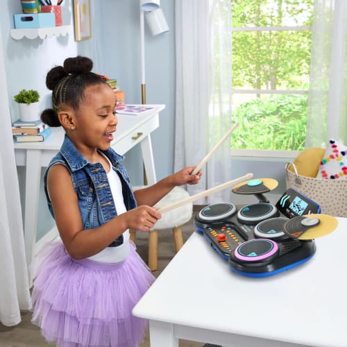 VTech Kidi Star Drum Pad, černá.