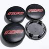 4pcs 69mm ( Clips 56mm ) Rays Logo Emblem Badge Car Wheel Center Caps Rim Hubcaps Wheel Hub Dust Cover Replace Car Accessories