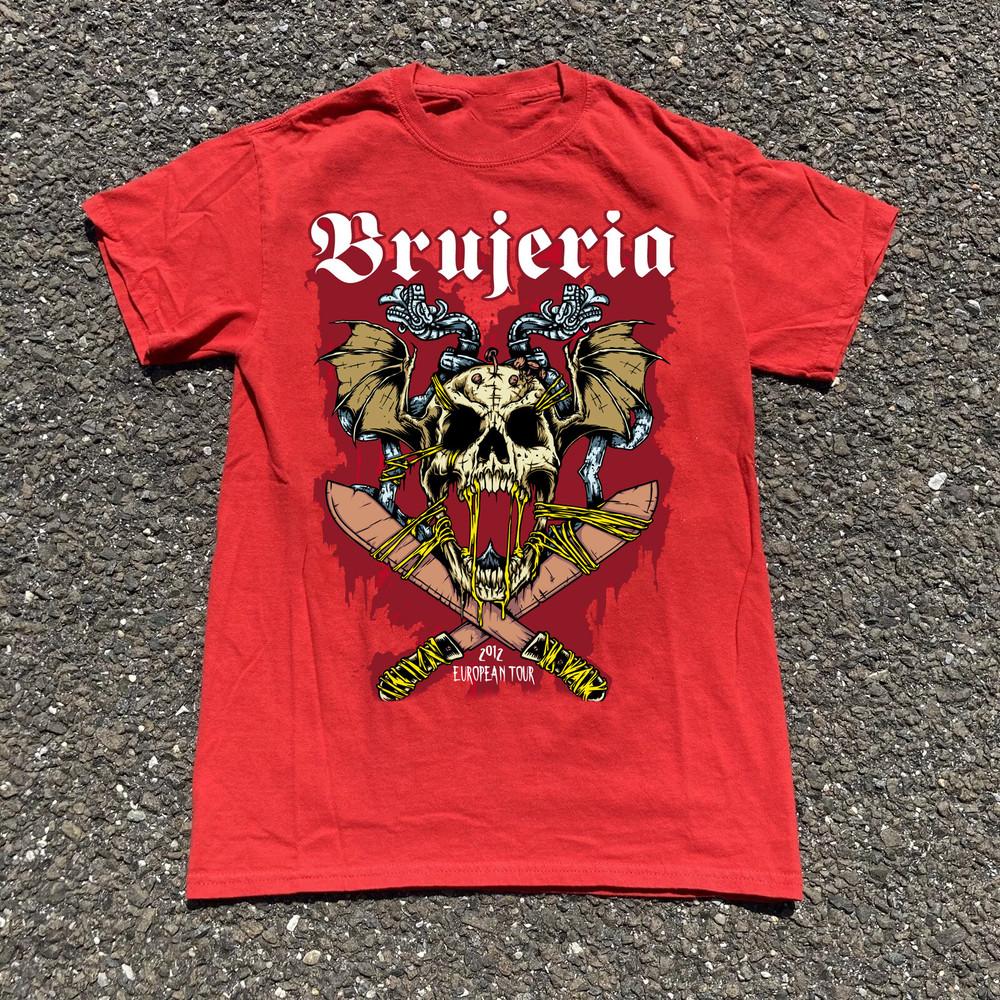 

Collection BRUJERIA Album Band Gift For Fan Full Size Unisex Red TShirt Unisex T-Shirt S