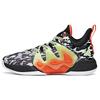 Mountain 1 Anti-Slip Wear-Resistant Low-Top Basketball Shoes Men's Black White Orange Sneakers 112121601-2
