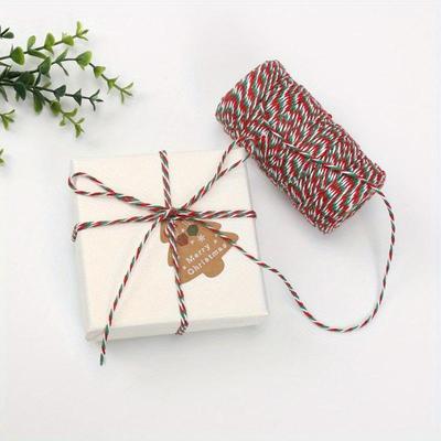 3pcs/Set of Bi-Color Cotton Thread Bundle, Home Handmade Packing Rope, Free Cutting DIY Material