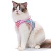 Cat Harness And Leash Escape-Proof Cat Harness with Reflective Strips Adjustable Step-in Harness for Small Medium Cats