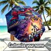 Custom Name Personalized Transformers Print Umbrella, Auto Open Close, 8‑Rib Sturdy Frame, Commute Camping Hiking Use, Birthday Gift