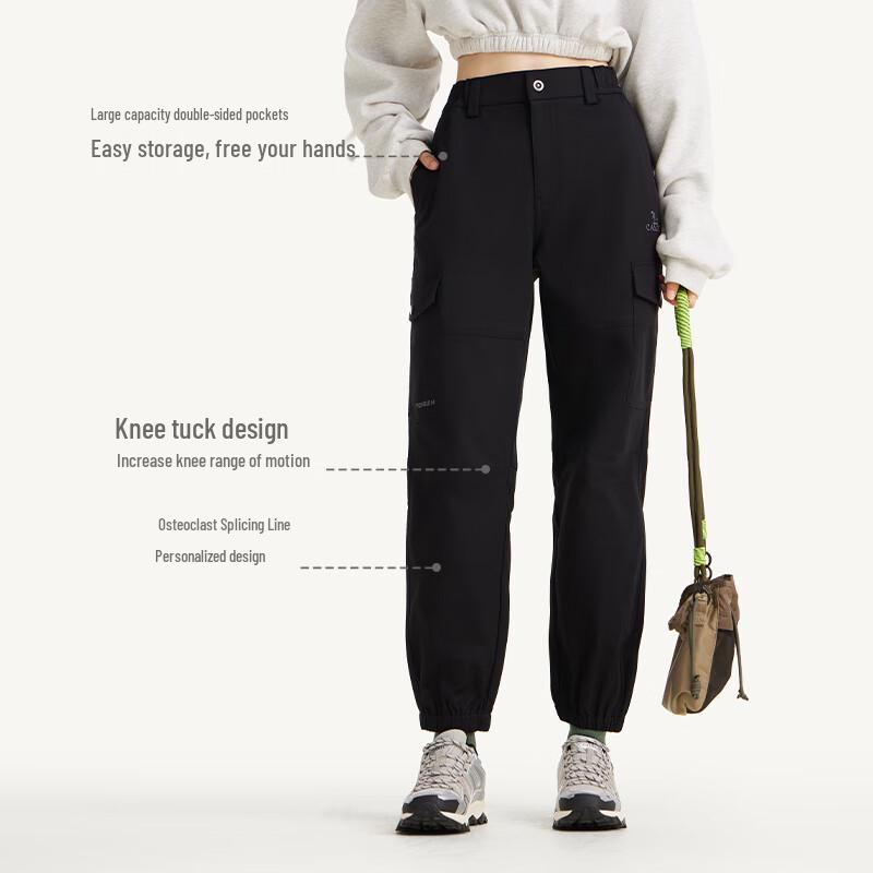 Camel Unisex Water-Repellent Mountain Style Jogger Cargo Pants