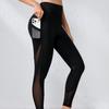 Mesh Stitching Fashion Hip Lifting Trousers Fitness High Waist Outdoor Sports Yoga Pants For Women
