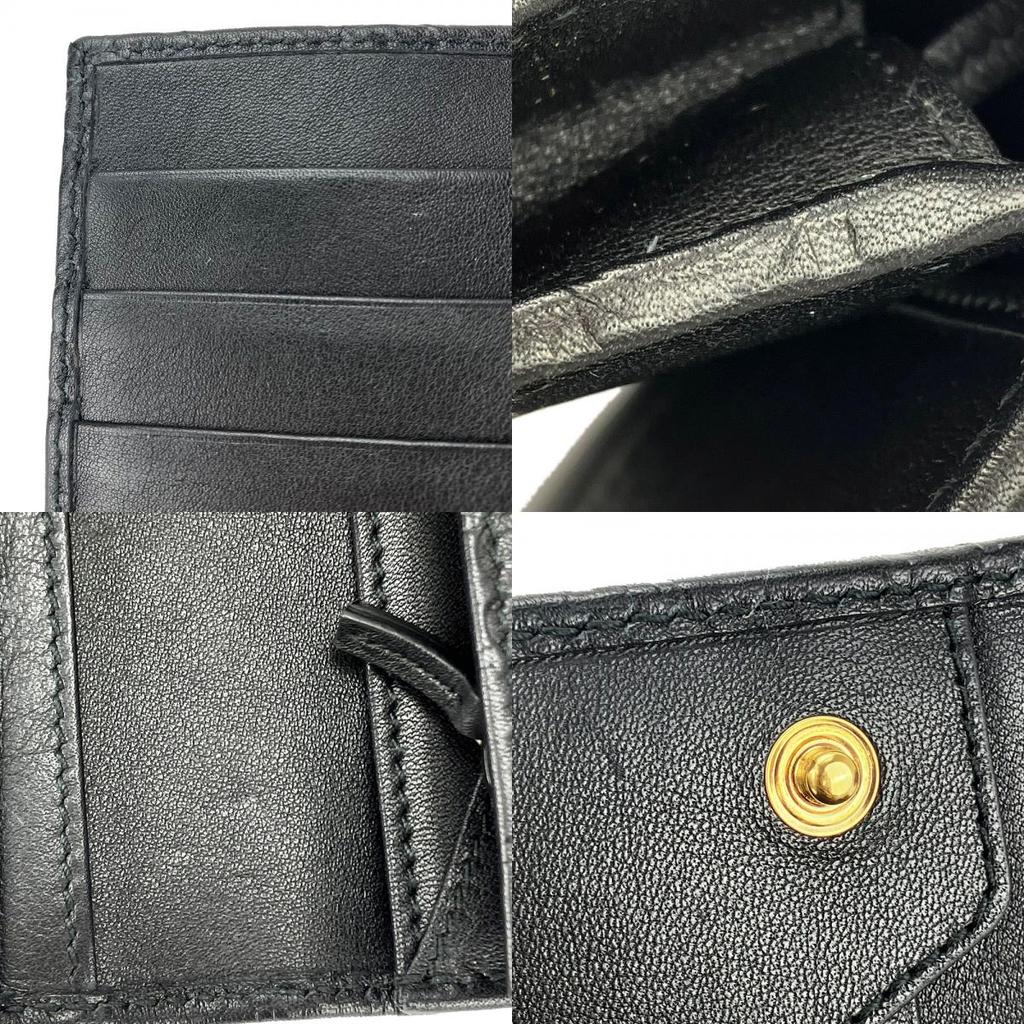 Gebrauchte GUCCI Geldbörse 244946 Guccisima Sima Leder schwarz schwarz Alltagsgebrauch