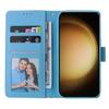 For Samsung Galaxy S25+/S24+ Case Lacquered Marble Pattern Leather Phone Cover
