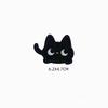 1PC Little Black Cat Self-adhesive Seam-free Patch Sticker Cartoon Clothes Children's Down Jacket Holes and No Traces Repair Embroidery Cloth Sticker