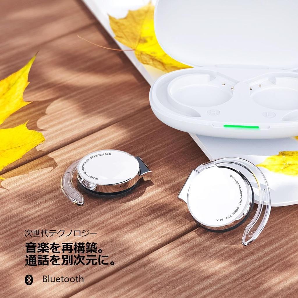 Bluetooth Wireless Sports Lightweight New Wearing Use Ear-hook Headphones, Clip-on Earbuds, Earphones, Open-Ear Headphones, Headset, Method, No-Ear