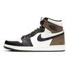 Air Jordan 1 Retro High OG Dark Mocha Unisex Sneakers Brown Sail Black 555088-105