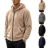 Herren doppelseitige Reißverschluss-Kapuzenjacke gesteppt für Herbst und Winter Freizeitkleidung