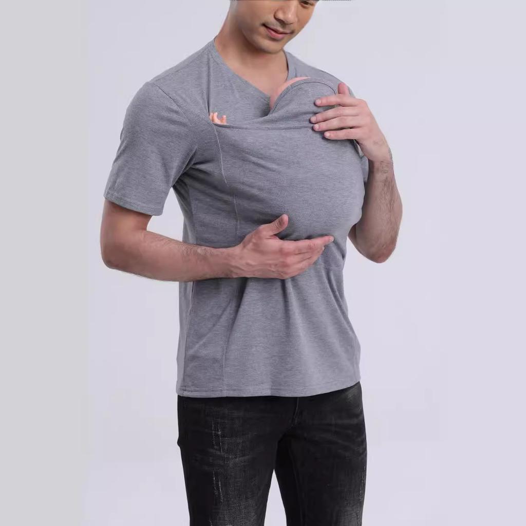 Hochwertiges, beruhigendes T-Shirt für Herren von Kangaroo Daddy's, multifunktionale Kleidung