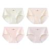 4 Pack Briefs Teenage Girls Cotton Underwear Comfort Stretchy Triangle Panties for Teens