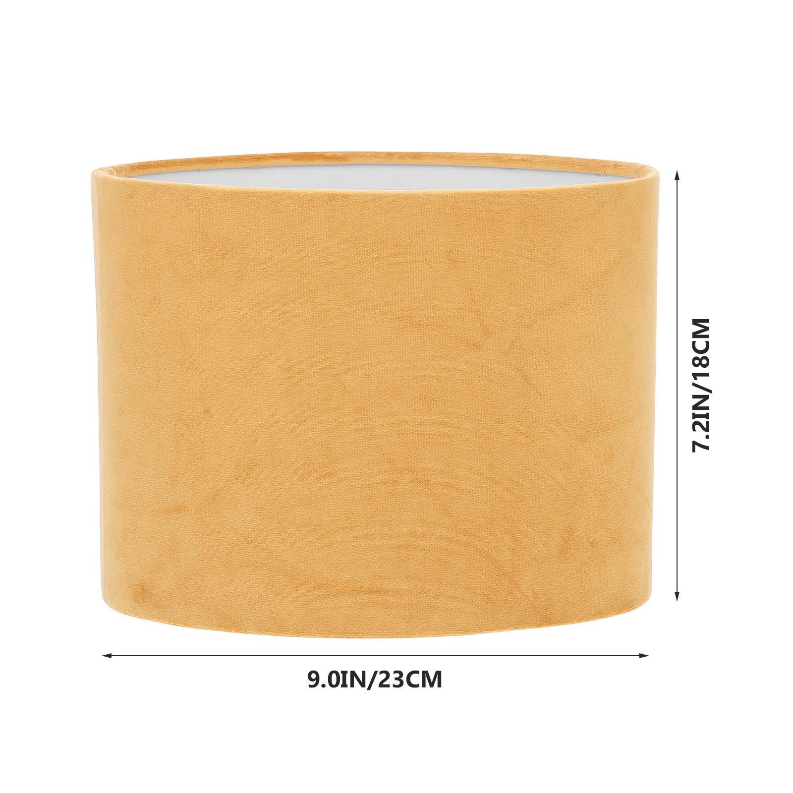 

1Pcs Oval Lampshade Cloth Craft Decorative Cover Table Lamp Accessory Easy Install Bedroom Living Room Lampshade золотистий