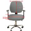 Office Chair Cover Stretch Jacquard Elastic Covers 2 Piece for Desk Computer Chair Slipcover Stretchable Resistant Stretchable Computer Chair Covers