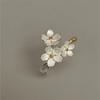 Elegant Flower Opening Rings Delicate Design Women Jewelry Ins Adjustable Rings  Jewelry