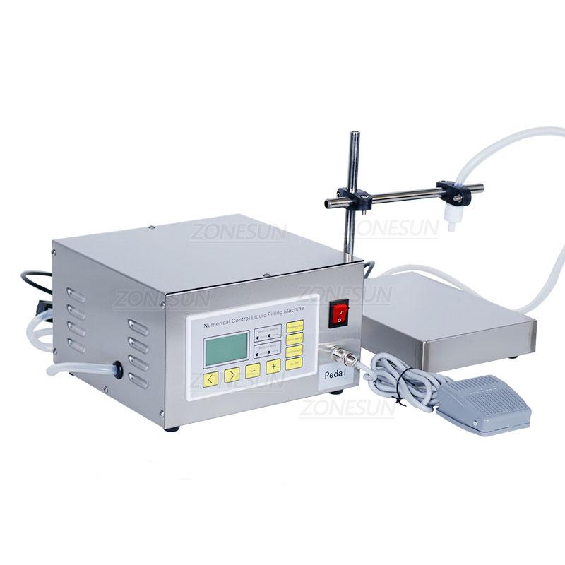 ZONESUN ZS-DP641W Semi Automatic Weighing filler Liquor Beverage Perfume Juice Machine Food Grade Diaphragm Pump Bottle Filler 110 volts