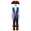 Costume Pirate Homme Cosplay Tenue Pirate Halloween Adulte Chemise Pantalon Ceinture Déguisement Capitaine