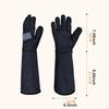 2 Pieces Gardening Gloves Work Multifunctional Professional Sturdy Thorn Proof with Long