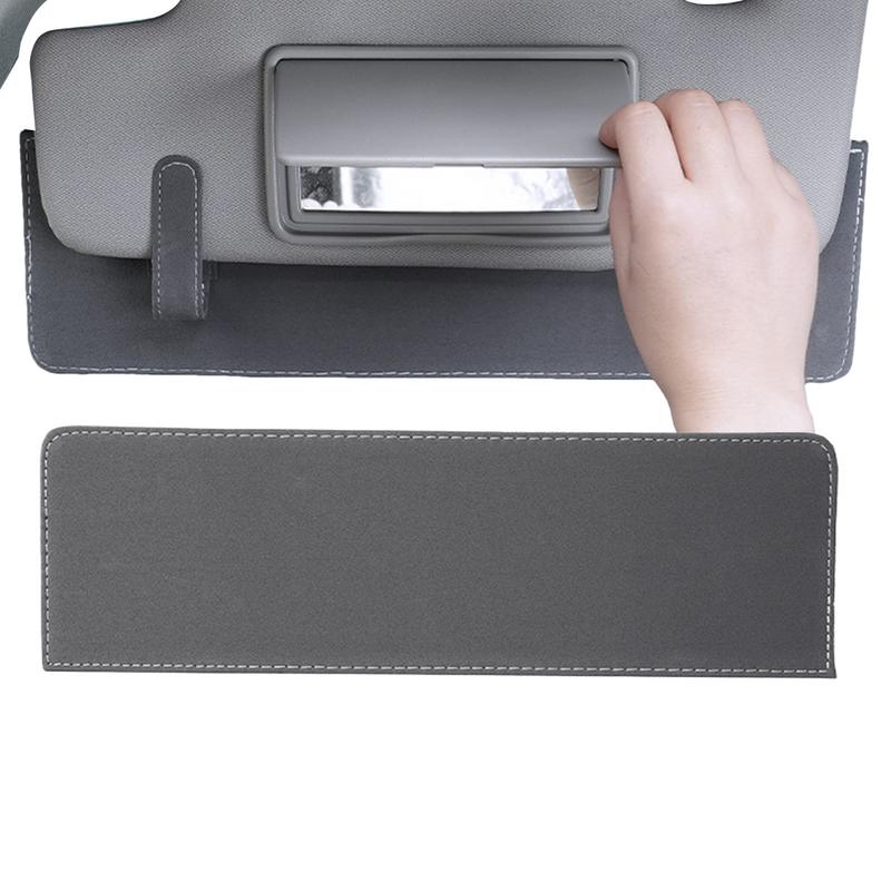 

Car Sun Visor Extender Leather Sun Visor Extension For Car Safe Driving Solution Automotive Sunvisor Extending Shade For Truck сірий колір